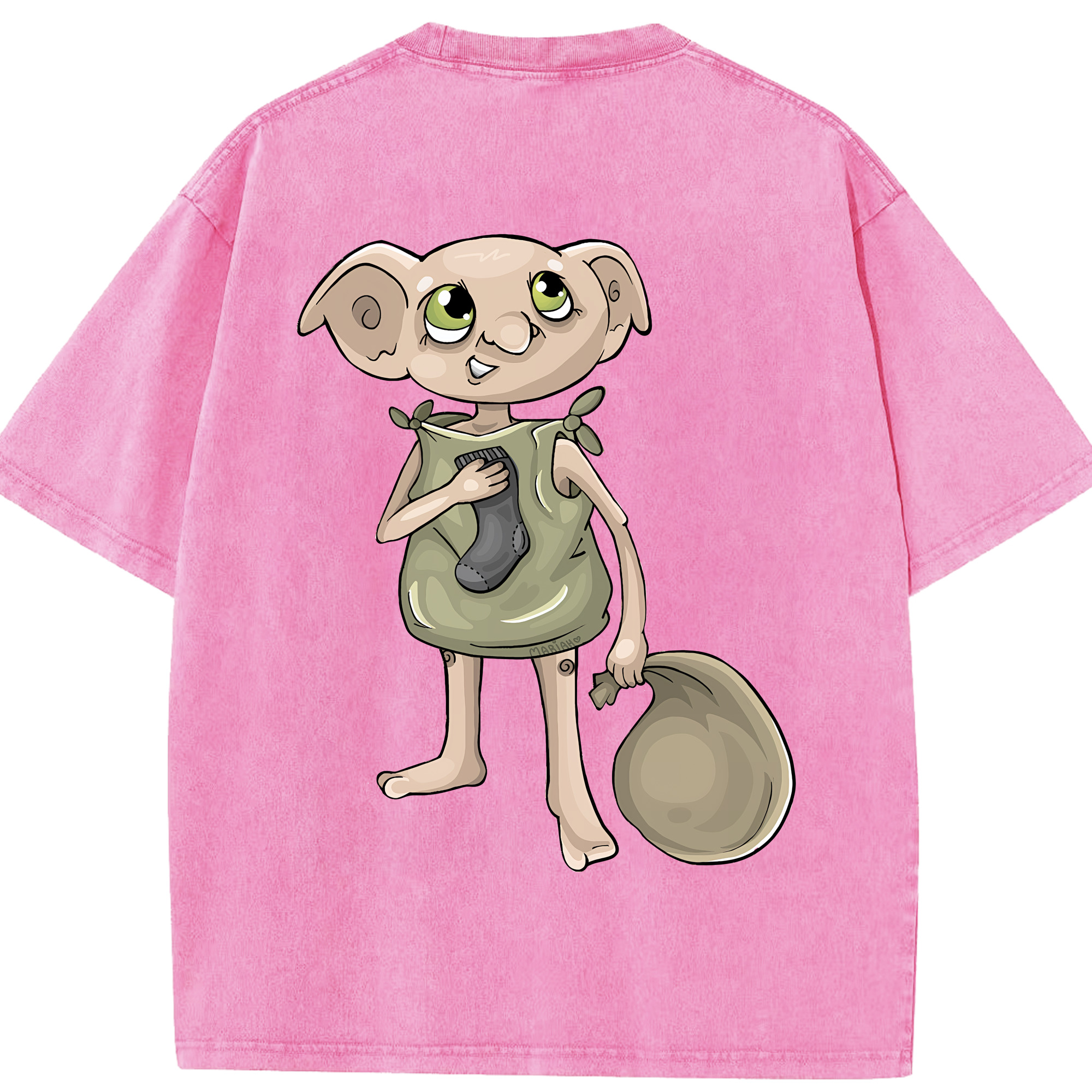 （画像用） Harry Potter ハリー・ポッターシリーズ 綿100% ヴィンテージ風 半袖Tシャツ（背面プリント）